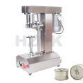 HZPK semi automatic desktop pet plastic aluminum bottle can cap capping machine pedal